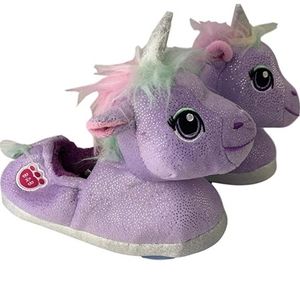 Build a Bear Purple Unicorn Slippers NWT